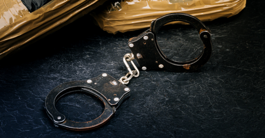 package and handcuffs