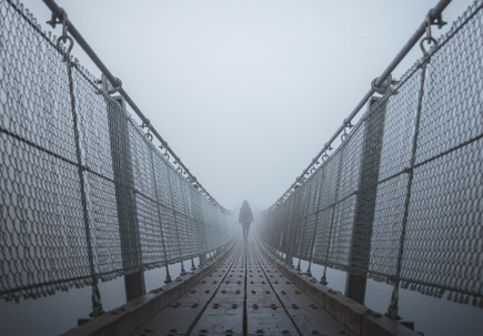Bridge in fog